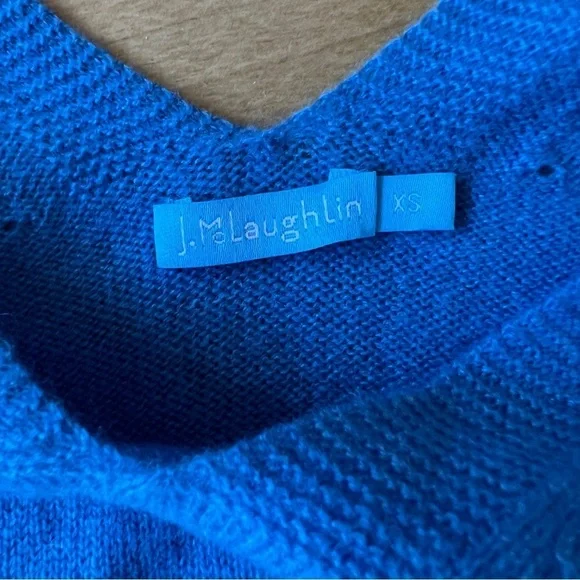 J MCLAUGHLIN ARYA CASHMERE SWEATER V NECK BACK QUIET LUXURY MODERN CHIC SPORT XS - Picture 11 of 12
